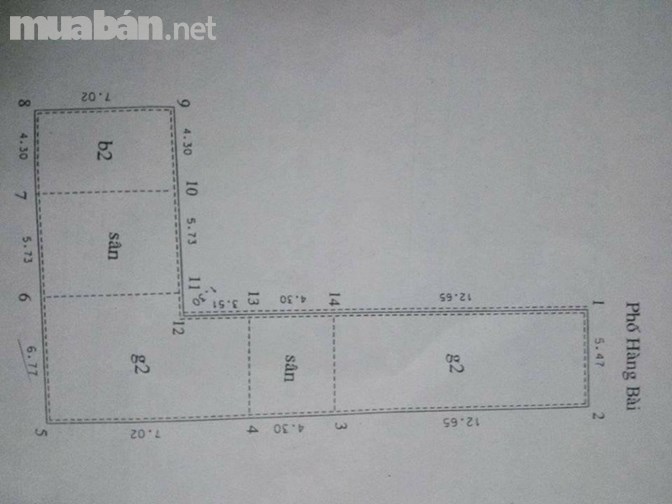 Nhà mặt phố Hàng Bài, Hà Nội, vị trí cực đẹp, kinh doanh khủng, 230 m2